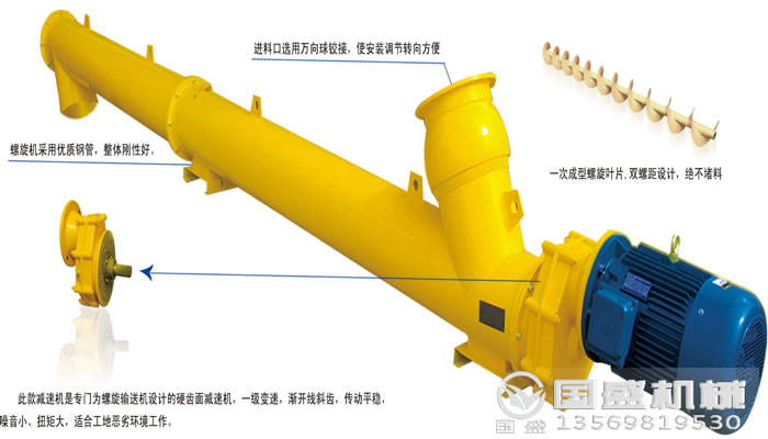 常見螺旋輸送機規(guī)格型號